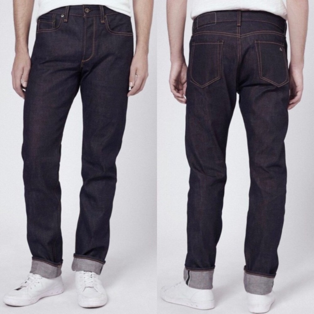 Rag & Bone Fit 2 Standard Issue Slim Leg Jean Mens Size 30 Dark Indigo M…